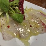 肉と魚の寿司　yokaichi - ②2種の鮮魚のカルパッチョ　