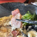 うどん工房かたつむり - ベーコンがいっぱい