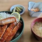 ソースかつ丼 我山 - ソースかつ丼ハーフ1400円