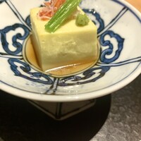 日本料理 八千代 - 座付・柚子胡麻豆腐　ズワイ蟹