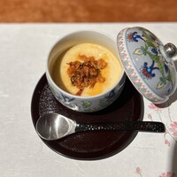 鮨 りかく - 桜海老の極上茶碗蒸し