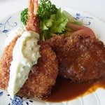 レストランホープ -  ミックスフライランチ1