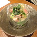 俺の割烹 -  ホタルイカと春野菜の酢の物