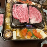 牛幸 本店 - しゃぶQ コース　6490円　お肉