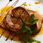 Foie gras sautéed with orange butter