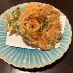 和さび - 桜海老のかき揚げと白魚のかき揚げ