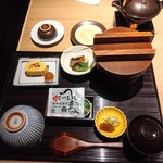 うなぎ和食  しら河 今池ガスビル店 - 上ひつまぶしセット（う巻き、肝吸い、つけもの、煮物）