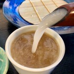 胡々里庵 - そば湯