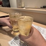 鮨 匠真 - 角ハイボールで乾杯