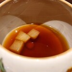 肉料理ふくなが - 冬瓜とゴルゴンのコンソメスープ