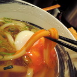 極浄うどん うだま - 2014.5野菜天うどん小に温玉トッピングをひやひやで