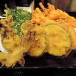 極浄うどん うだま - 2014.5野菜天うどん小に温玉トッピングをひやひやで