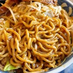 麺屋　たか - 中太麺400gにキーマカレーが良く絡んで美味しい
