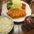 とんかつ 椿 - 料理写真:特製とんかつとご飯、赤だし