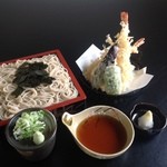 山藤 - 料理写真: 天ざるそば　1350円 