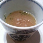 ひろ作 -  つゆの蕎麦湯割り。
