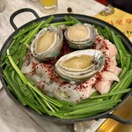 もみだれ焼肉 獅子楼 - アワビ入りナッコプセ