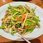 銀座 天龍 本店 - 青椒肉絲