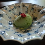 うかい竹亭 -  水菓子：抹茶のアイスクリーム