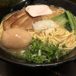 まるは極 - 特製鶏白湯らーめん¥1,200-（大盛+¥100-）