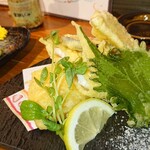 大阪産料理 空 - 穴子の天ぷら♪塩で
