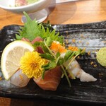 大阪産料理 空 泉佐野駅構内店 - 刺身の盛り合わせ♪ちょい盛り