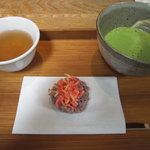 茶房 叶匠寿庵 - 11月の季節の生菓子と抹茶