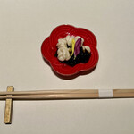 鮨のしはち - しっとり一品め。根室産タラの白子