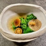 NOMI RESTAURANT - 菜の花と天然なめこのお浸し