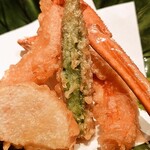 蟹かに城 - 蟹(天ぷら)