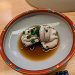 浪速 鮨波留加 - 白子ポン酢