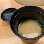 浪速 鮨波留加 - 味噌汁