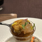 sincere - 雲丹とズワイ蟹
      伊勢海老の小さなカクテル