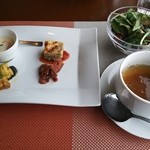 葛城Gardenカフェ -  洋食コースのスープ他