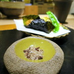 華丸吉日 - 揚げ物は梅塩で素材の旨みを楽しみます