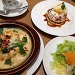 デニーズ -  綠野菜ととろろの梅しそドリアセット　1180円