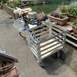 いっぷくどう - 自転車はほとんど荷台付き。 