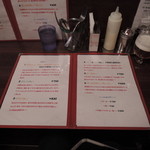  店内メニュー
