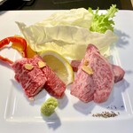 やきにく 高倉 - ランチ　黒毛和牛贅沢ランチ【ヒレ＆サーロイン】