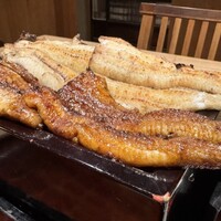 にょろ助 銀座 - 鰻重 極み太鰻二尾（白焼蒲焼食べ比べ ご飯少)