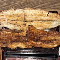 にょろ助 銀座 - 鰻重 極み太鰻二尾（白焼蒲焼食べ比べ ご飯少)