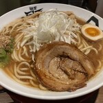 麺者 風天 - 焦がし醤油ラーメン 特盛