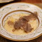 三和 - 黒トリュフと百合根のリゾット⭕️