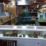 いけ洲居酒屋 むつ五郎 - 店内にある大きな生け簀がイカス