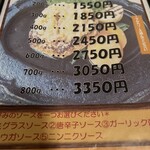 ハンバーグアンドステーキ ハンバーグマニア - メニュー。