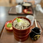 手打そば 風月庵 - 三食割子(とろろ、うずら、おろし)