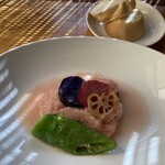 野菜が主役の古民家レストラン 花果菜 - ほんのりピンク。大根おろしてす！