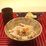 日本料理 吟 - ぐじの西京焼き土鍋ご飯、めこの味噌汁、香の物