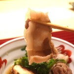 日本料理 吟 - 能登産メス猪リフトアップアートパラ限定ボトル 深川粒露/カモミール