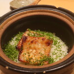 日本料理 吟 - ぐじの西京焼き土鍋ご飯のプレゼンテーション